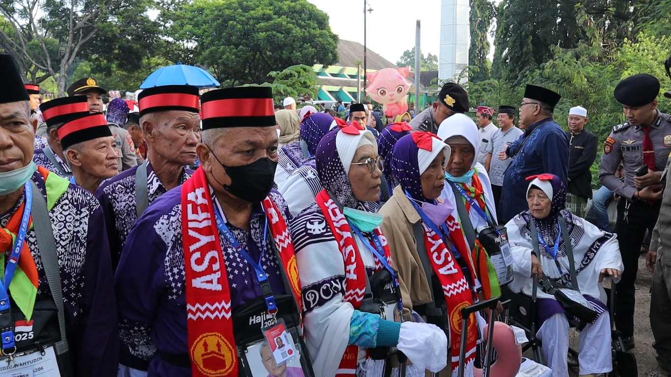 393 Jemaah Calon Haji Bandar Lampung Gelombang Kedua Tiba di Embarkasi Antara Lampung