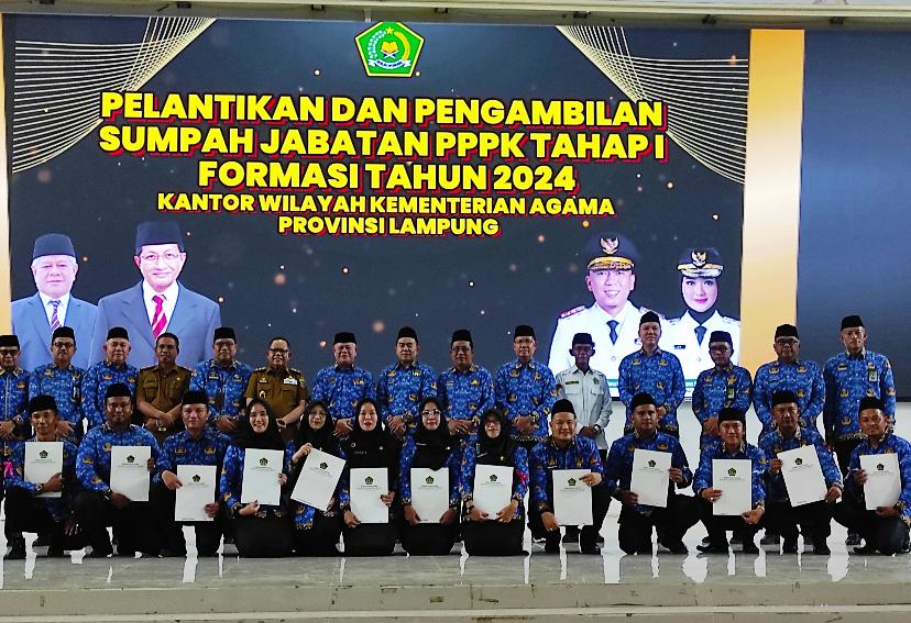 Tujuh Tenaga Pendidik dan Kependidikan Terima SK PPPK Kemenag