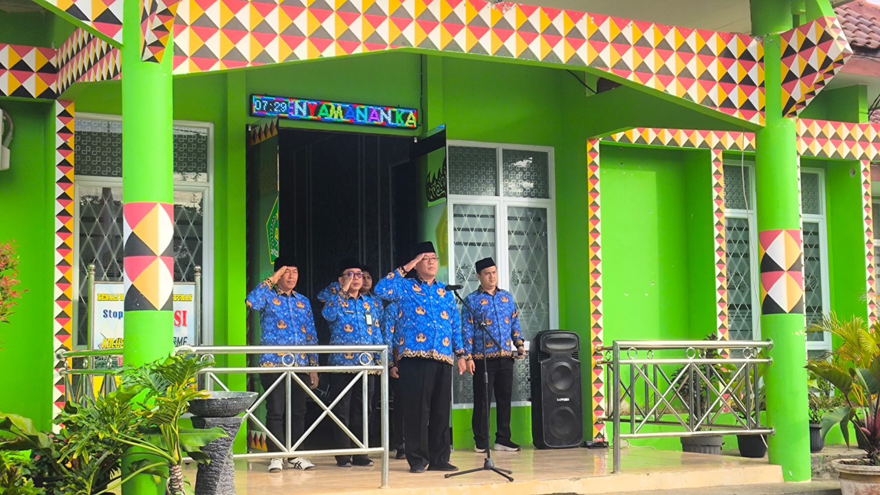 Kemenag Tanggamus Gelar Upacara Hari Lahir Pancasila, Teguhkan Komitmen Kebangsaan