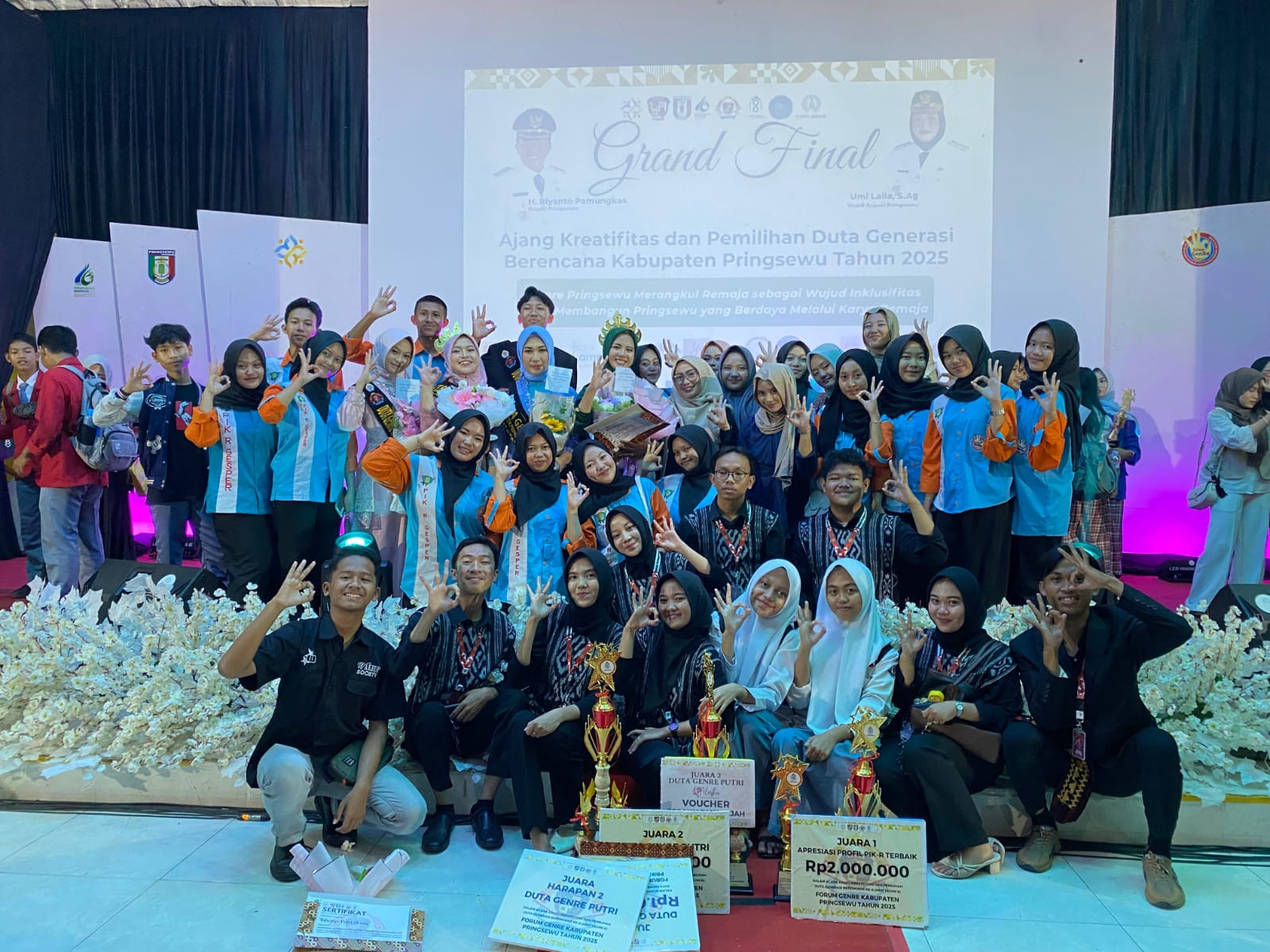 MAN 1 Pringsewu Borong 4 Piala Pemilihan Duta GenRe Tingkat Kabupaten