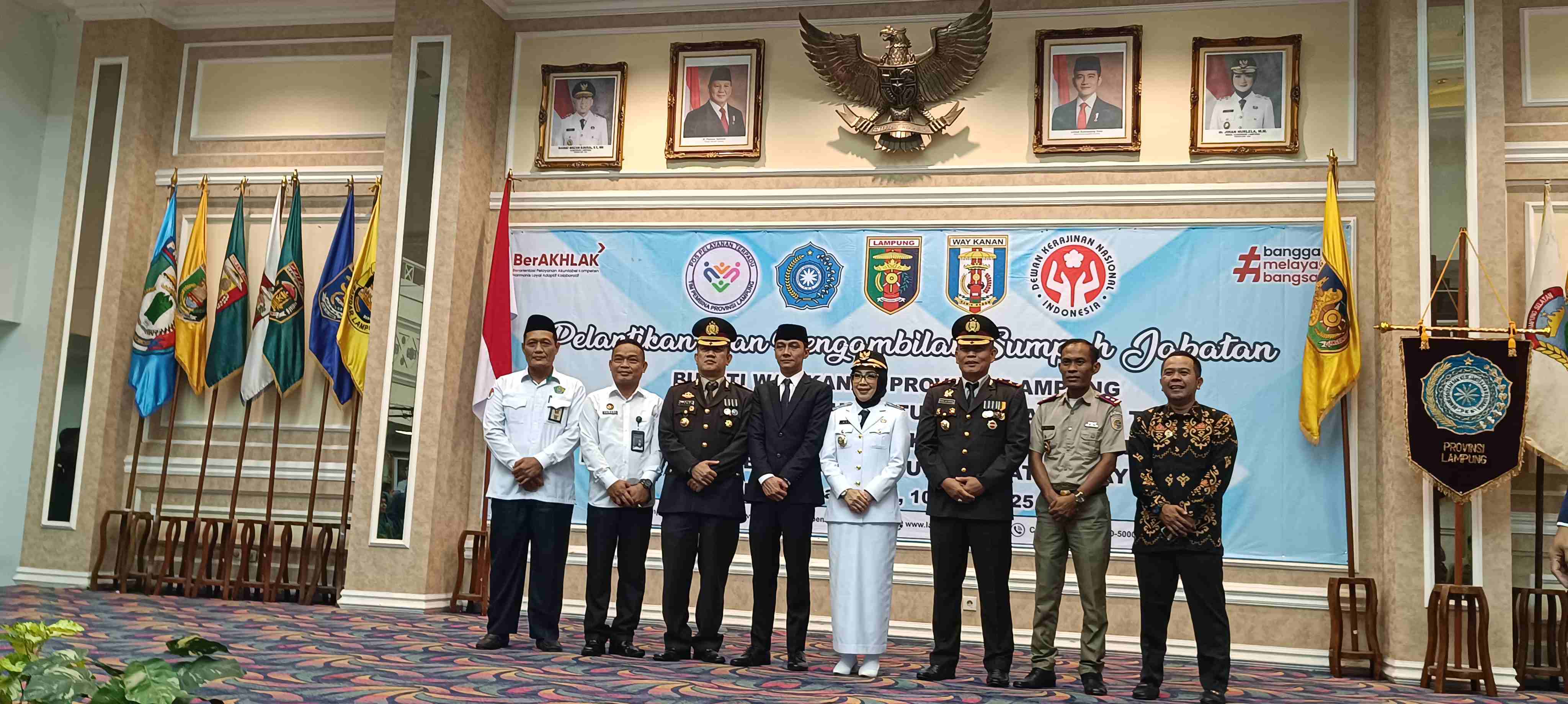 Pelantikan Bupati Way Kanan: Kemenag Siap Dukung Sinergitas dan Jaga Kerukunan Umat