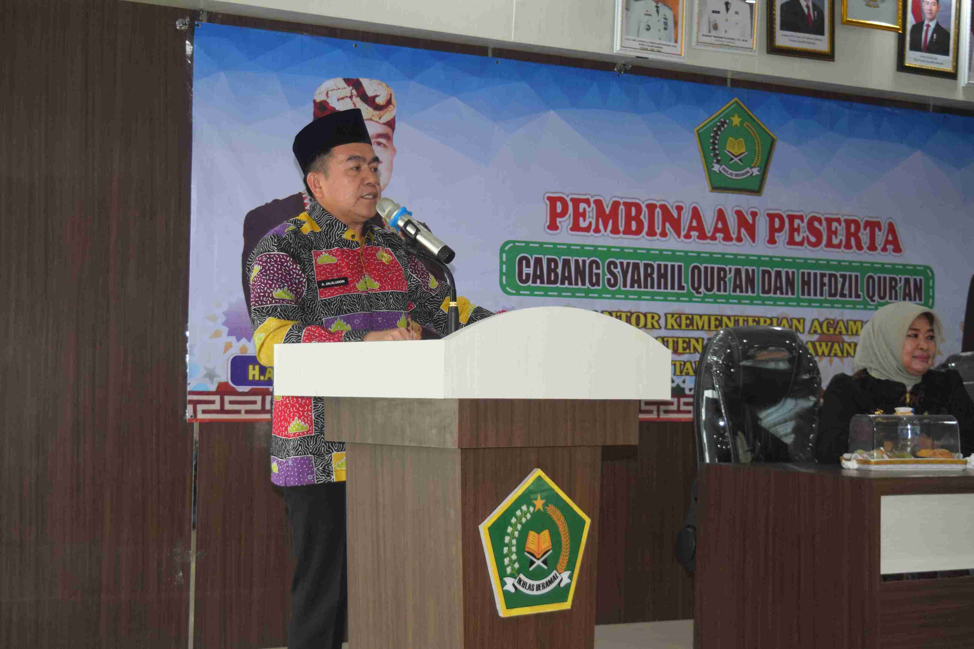 Gelar Pembinaan MTQ, Kakankemenag Tulang Bawang; Ikhtiar dan Komitmen  Kuat Siapkan Kafilah Yang Terbina