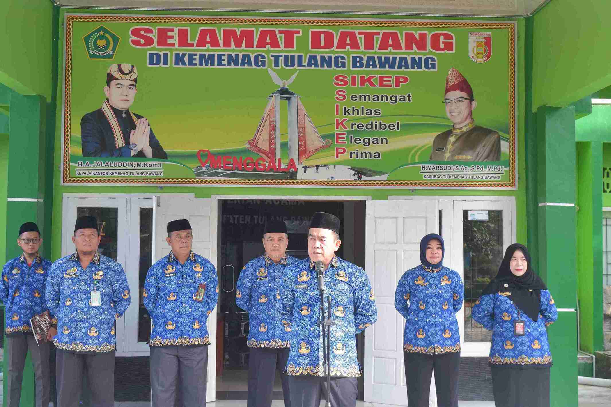 Kakankemenag Tulang Bawang Paparkan Poin Asta Cita, Ajak ASN Tegaskan Disiplin dan Loyalitas