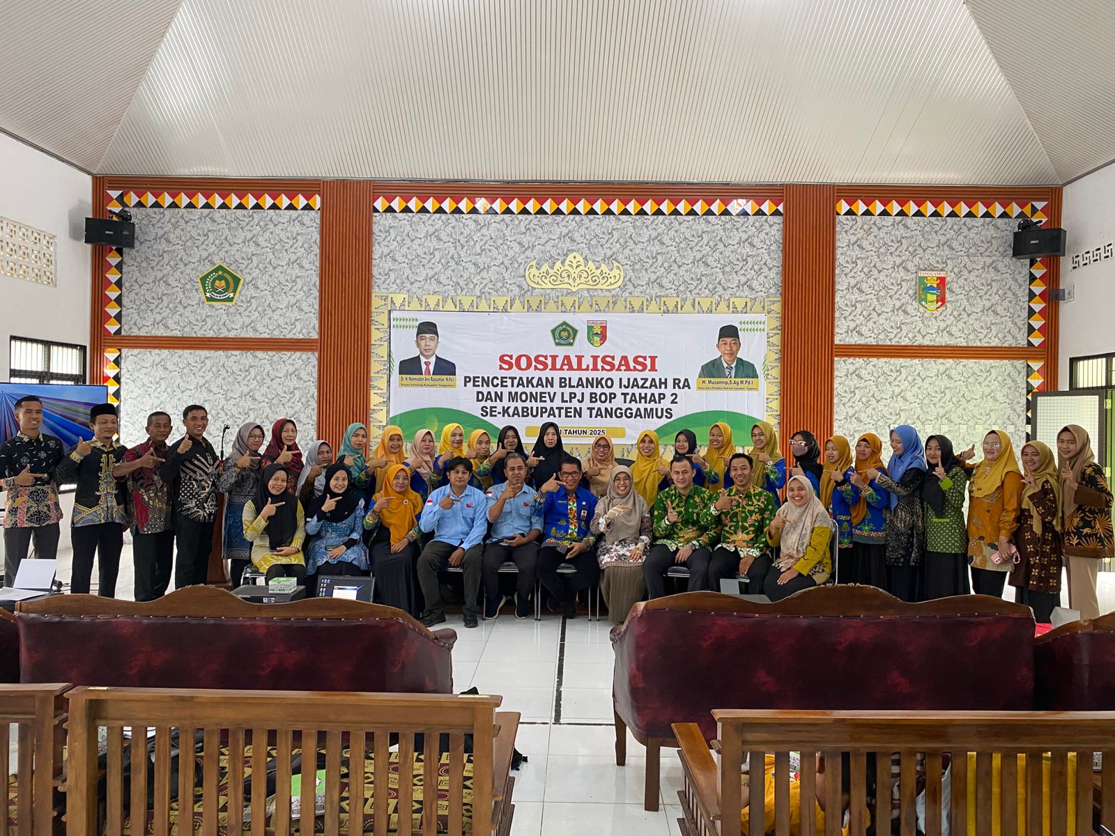 Sosialisasi Pencetakan Blanko Ijazah RA dan LPJ BOP Tahap 2, PENMAD KEMENAG Tanggamus Tekankan Ketelitian dan Kolaborasi