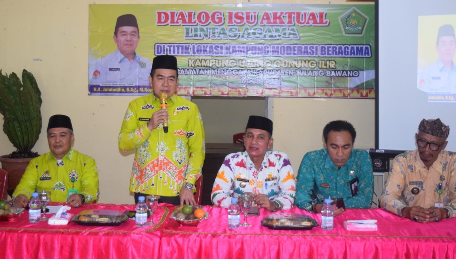 Gaungkan Moderasi Beragama, Kakankemenag Tulang Bawang Sampaikan Penguatan Moderasi Beragama Untuk dikawal Dan Implementasikan