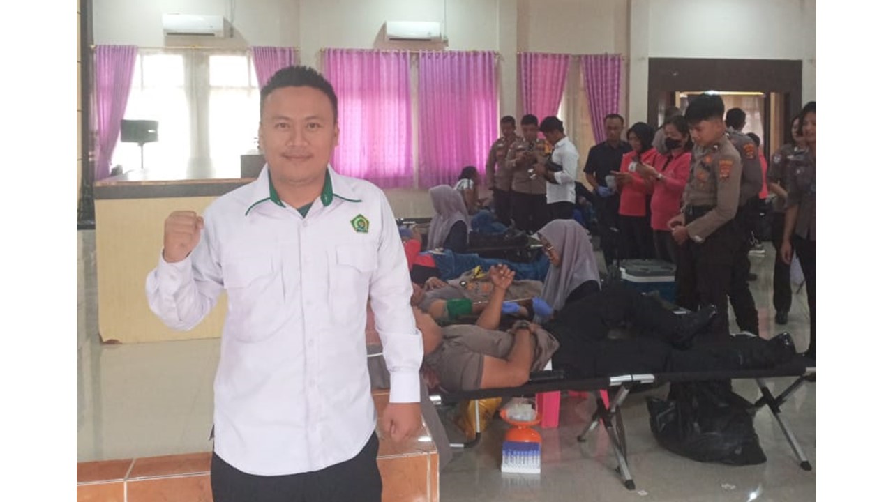 Sinergitas Kemenag Tanggamus dan Polres Tanggamus, Dukung Donor Darah HUT Bhayangkara ke-79