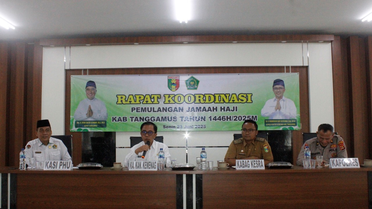 Kemenag Tanggamus Gelar Rapat Koordinasi Pemulangan Jamaah Haji Tahun 1446H/2025