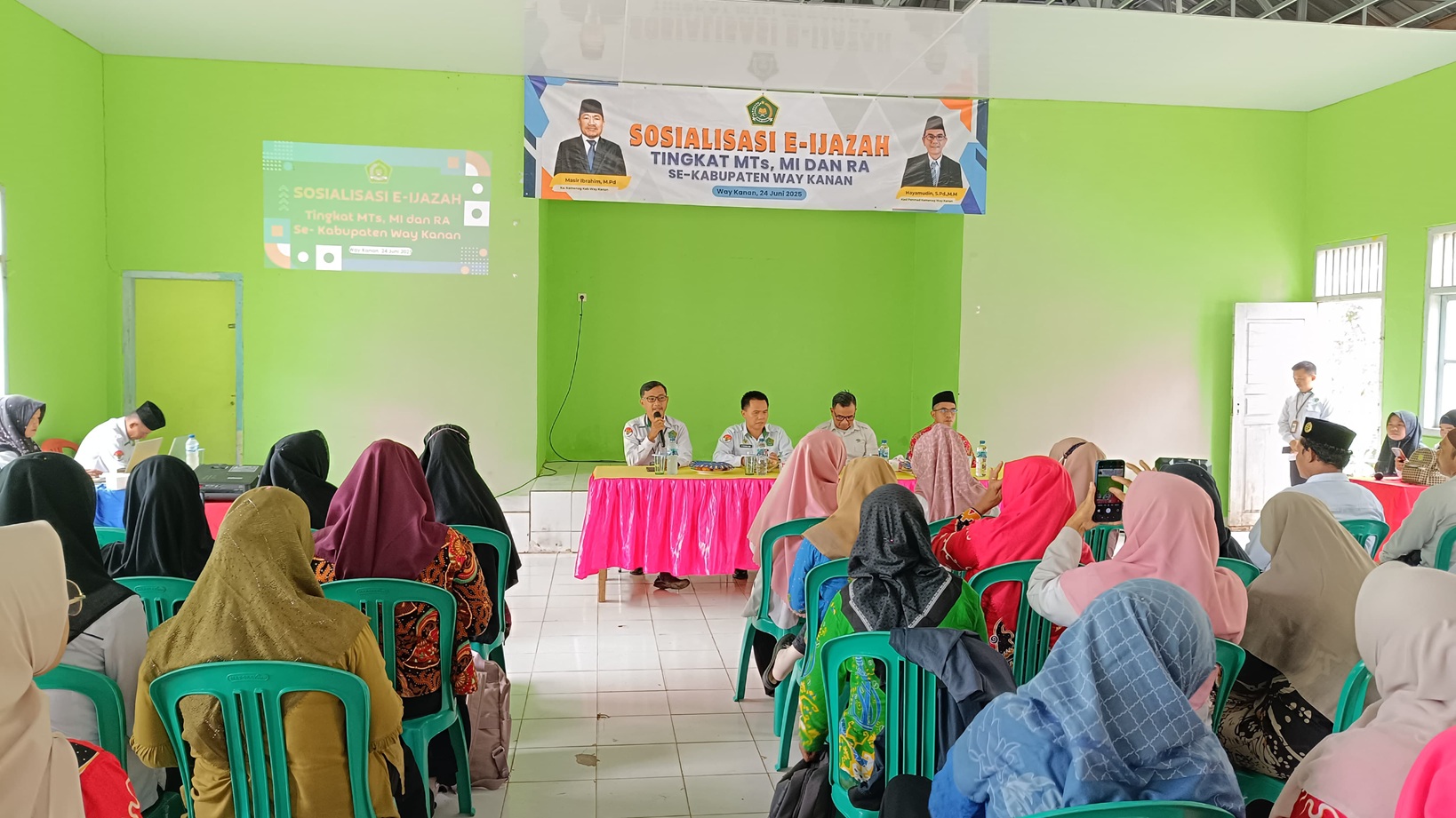 MTsN 1 Way Kanan Jadi Tuan Rumah Sosialisasi E-Ijazah Madrasah se-Kabupaten Way Kanan
