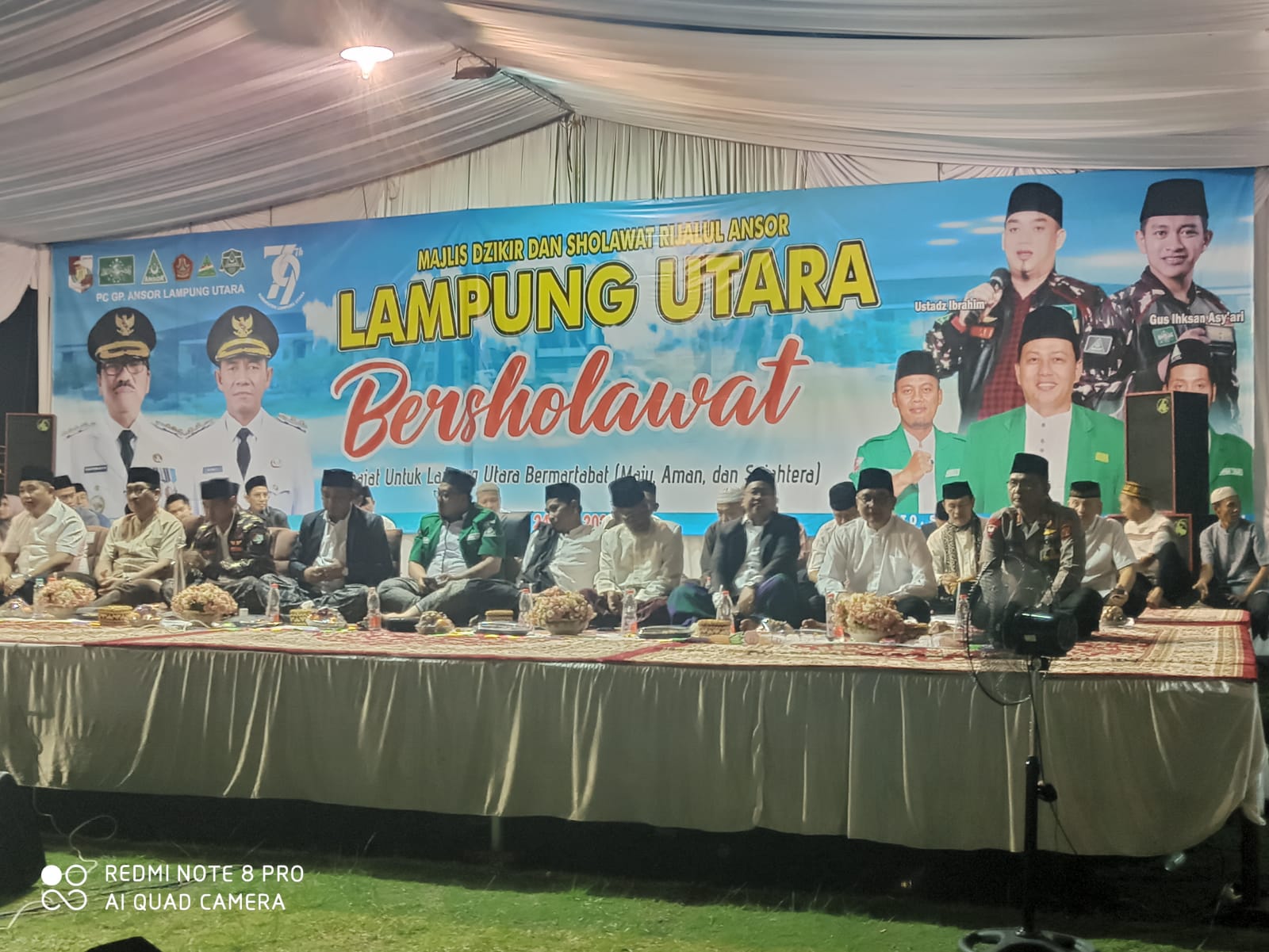 Kemenag Bersinergi Dengan Pemkab, Lampung Utara Bershalawat Peringati HUT Ke-79 dan Sambut Tahun Baru islam 1447 H