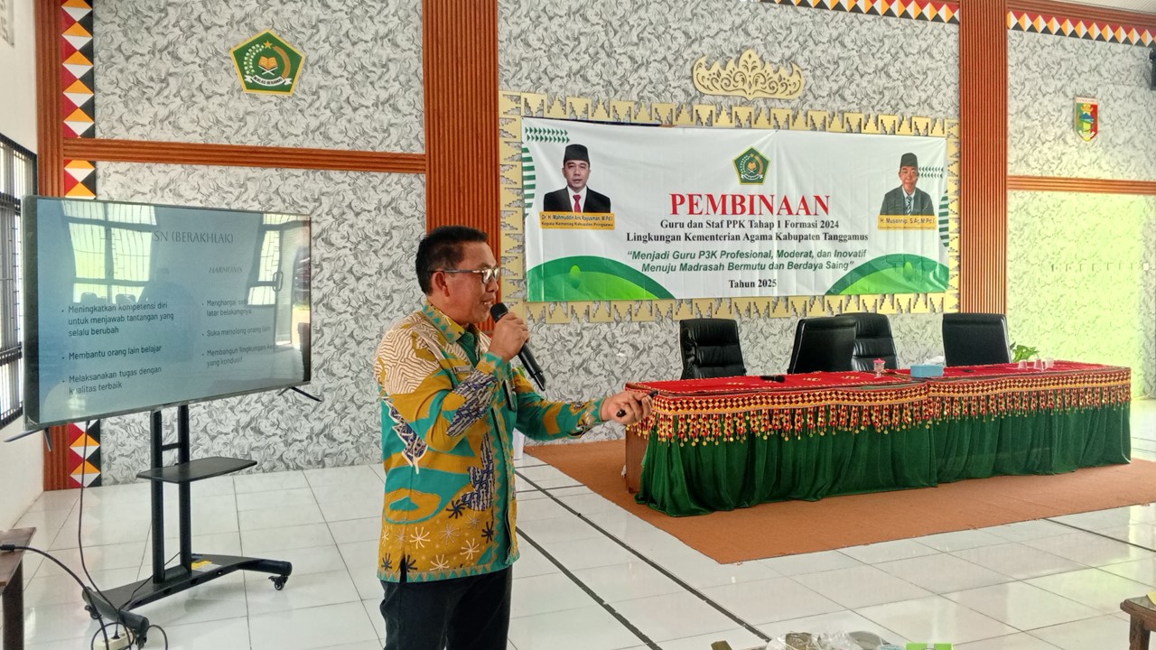 Kasi Penmad Kemenag Tanggamus Gelar Pembinaan Guru PPPK Tahap 1, Dorong Profesionalisme dan Inovasi