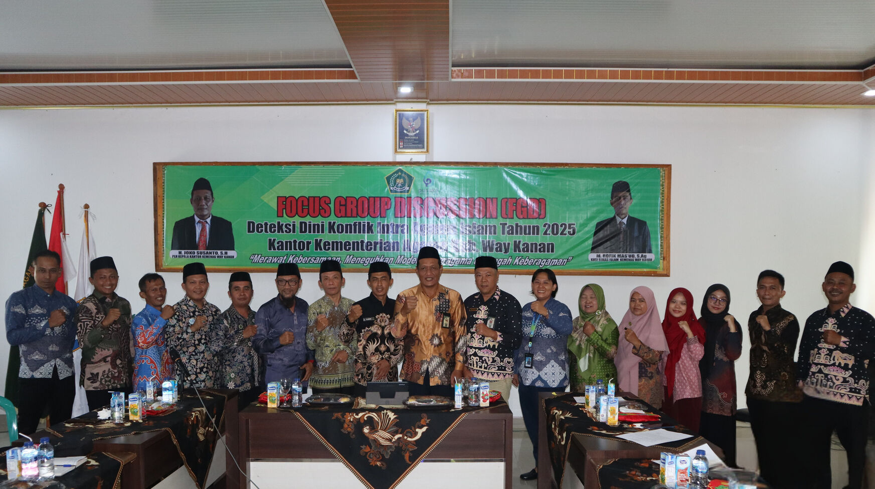 Buka Kegiatan FGD,  Plh. Kakankemenag Joko Susanto Tekankan Pentingnya Merawat Kerukunan di Tengah Potensi Konflik