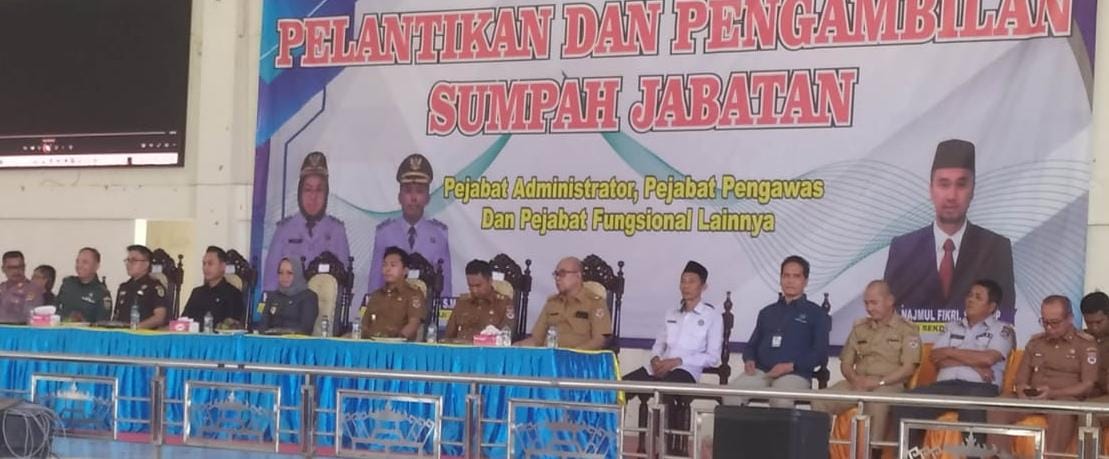 Kasubbag TU Kemenag Mesuji Hadiri Pelantikan Pejabat di Lingkungan Pemkab Mesuji