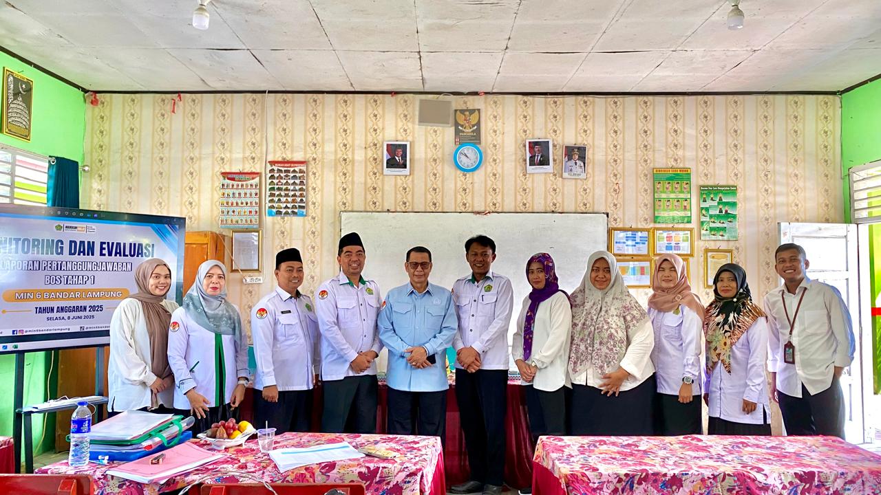 Tingkatkan Kualitas Layanan Pendidikan, Tim Lakukan Monitoring BOS di MIN Bandar Lampung