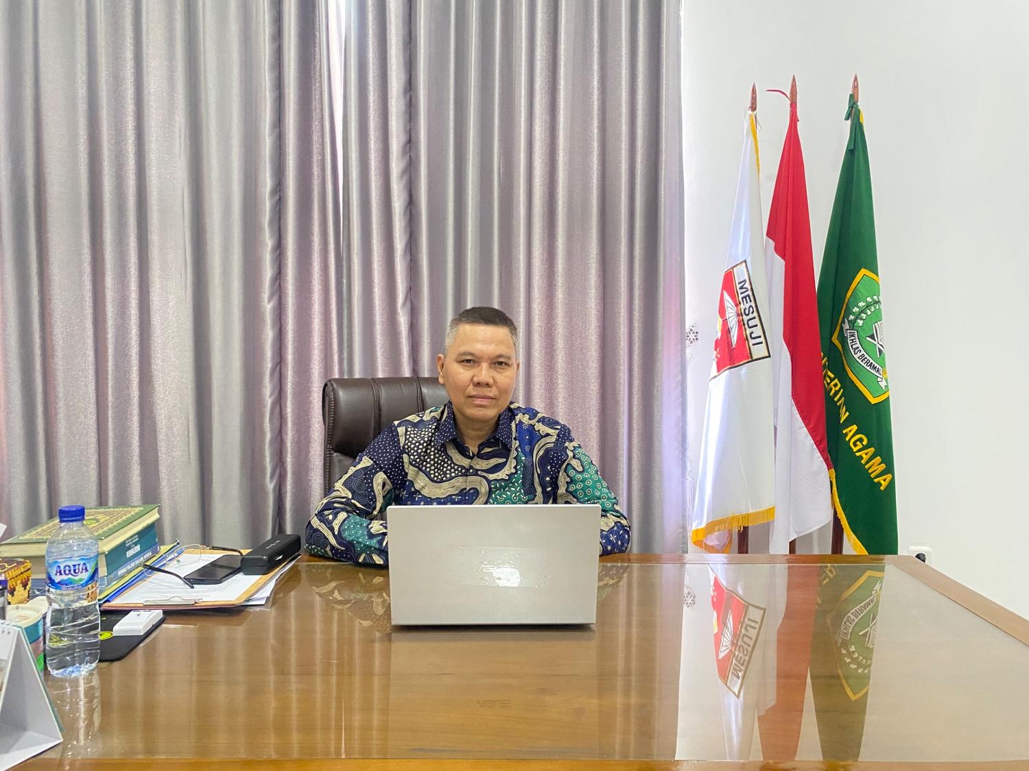 Kakan Kemenag Mesuji Ikuti Zoom Festival Seni Budaya Islam Qasidah Kolaborasi Tingkat Provinsi Lampung, Perkuat Syiar Islam di Bulan Muharam