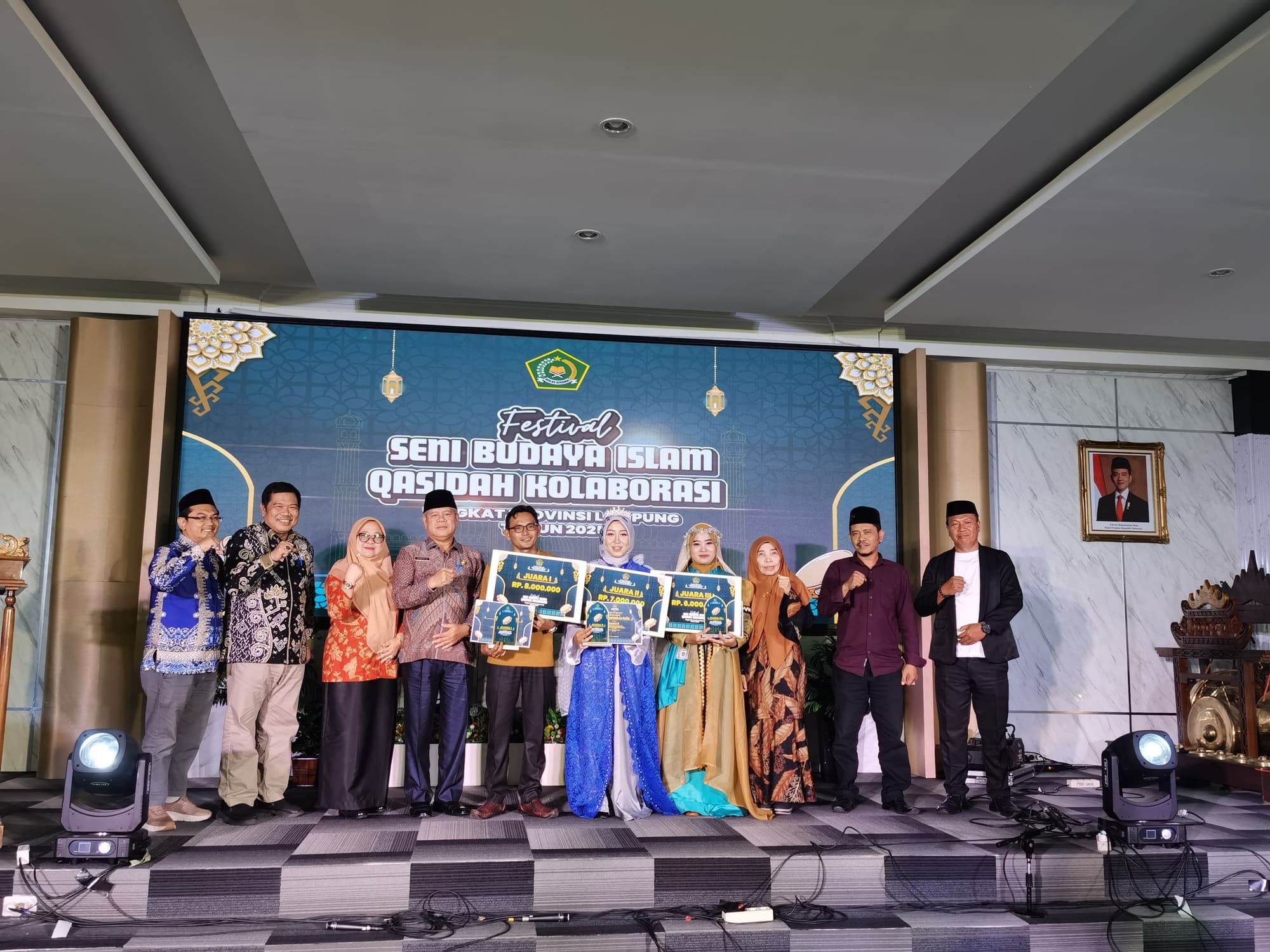 Grup Qasidah As Syifa Pesawaran Raih Juara 2 pada Festival Seni Budaya Islam Qasidah Kolaborasi Tingkat Provinsi Lampung