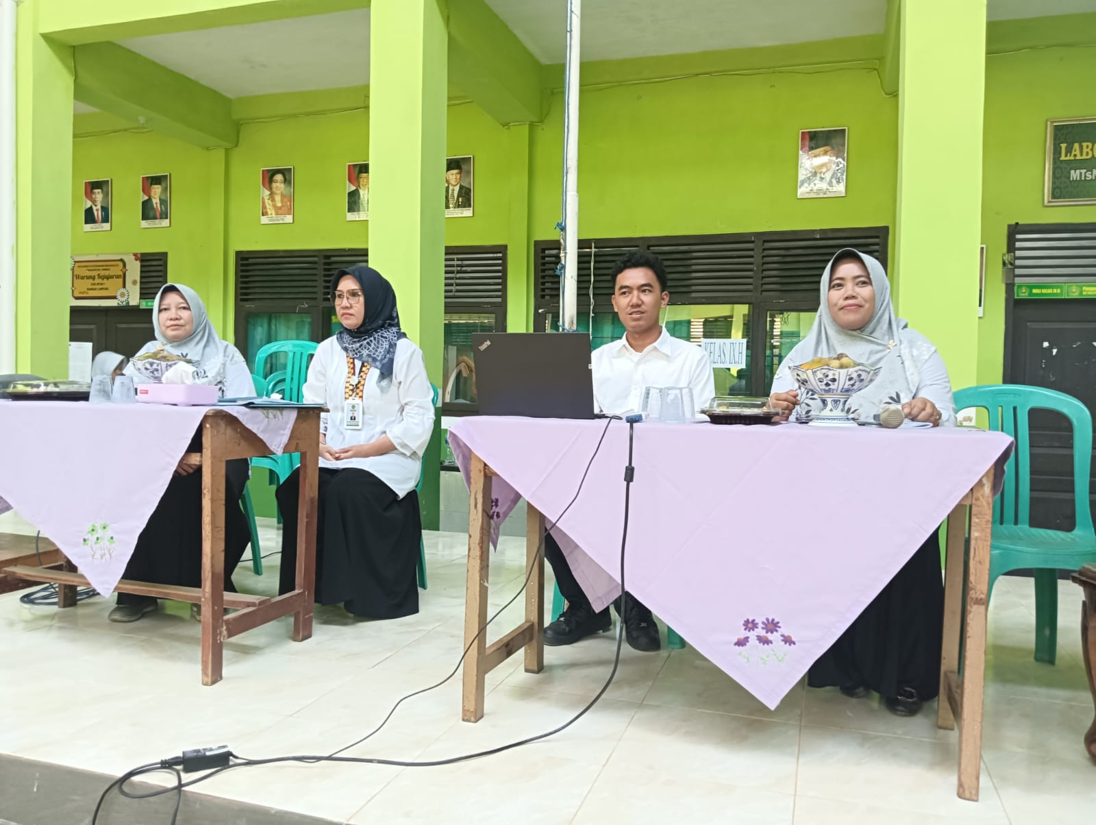 Monitoring Pelaksanaan MATSAMA di MTsN 1 Bandar Lampung, Awali Hari Pertama Tahun Ajaran Baru