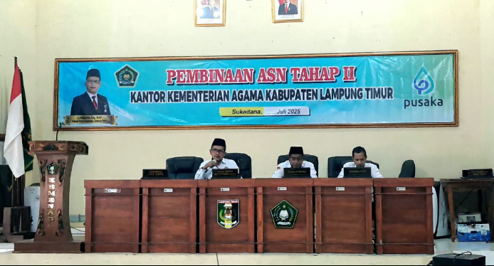 Pembinaan ASN Tahap II Kemenag Lampung Timur: Maksimalkan Potensi, Wujudkan ASN Profesional