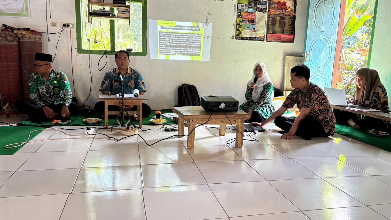 25 TPQ di Kelumbayan Barat Ikuti Pendampingan Pengajuan Izin Tanda Daftar dari Kemenag Tanggamus