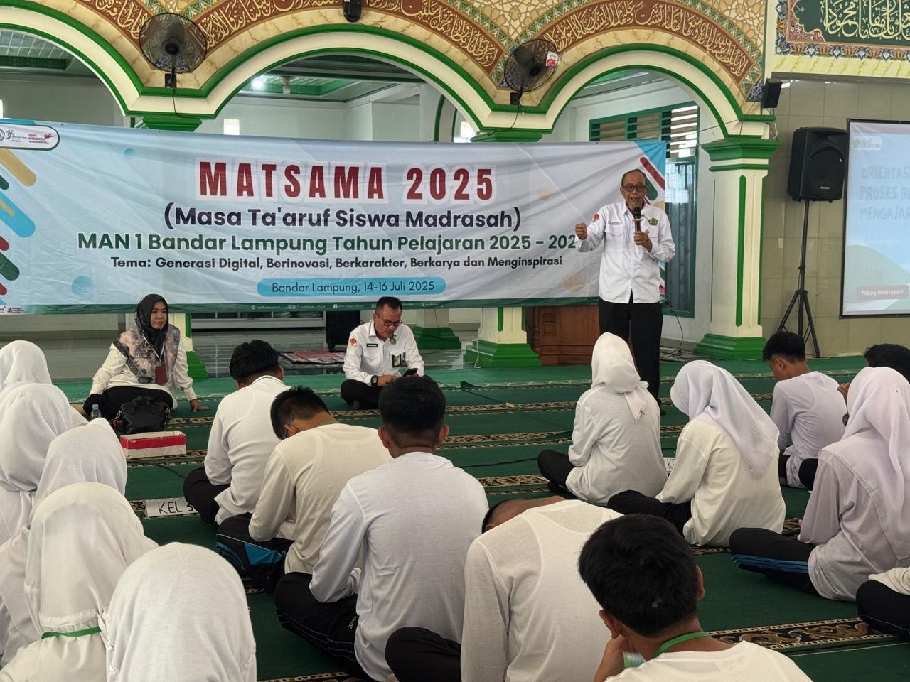 Matsama Hari Kedua MAN 1 Bandar Lampung: Siswa Baru Terima Pembekalan dan Motivasi
