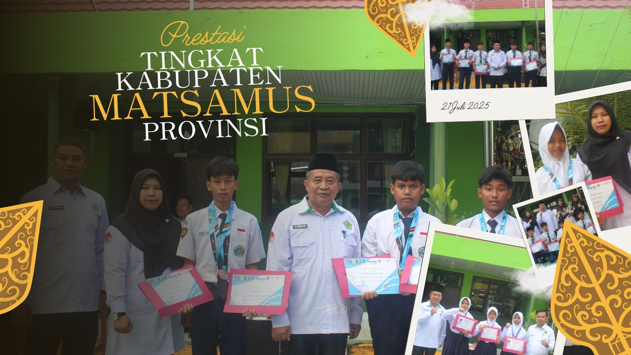 Prestasi Tak Terbendung! Siswa MTsN 1 Tanggamus Rebut Medali Tingkat Kabupaten dan Provinsi