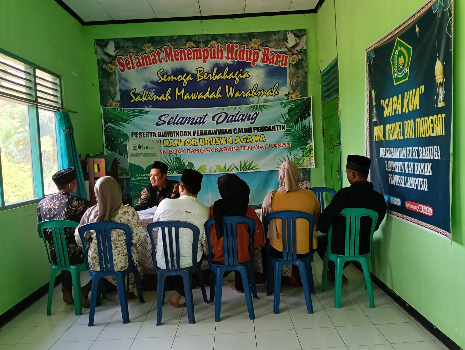 KUA Kecamatan Buay Bahuga Bekali Calon Pengantin dengan Bimbingan Perkawinan (BIMWIN): Menjadi Keluarga Sakinah Mawaddah dan Warrohmah