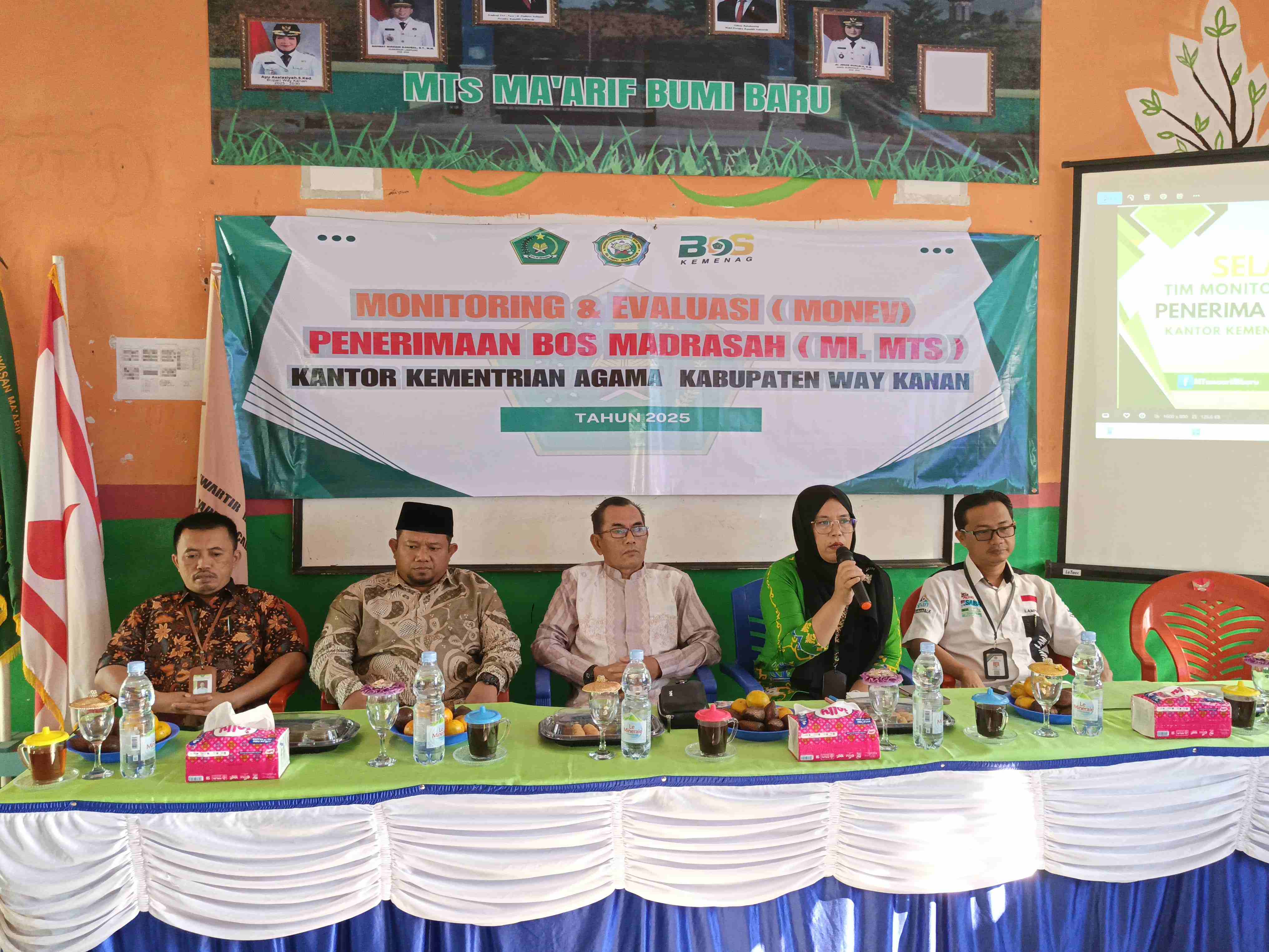Kepala MIN 1 Way Kanan ikuti Monev Pelaksanaan Dana BOS dan Dana Komite pada Madrasah