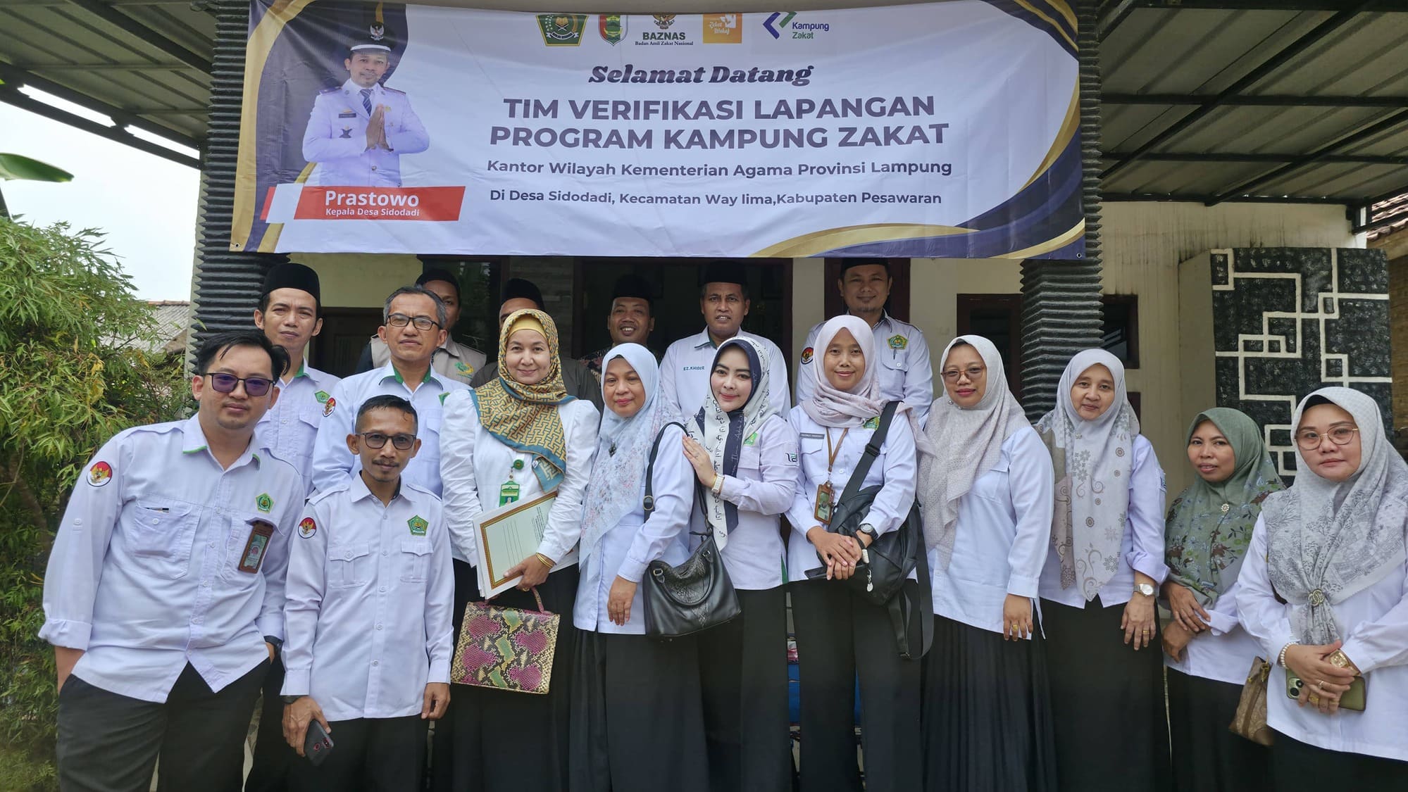 Tim Verifikasi Kanwil Kemenag Lampung Tinjau Kampung Zakat di Pesawaran