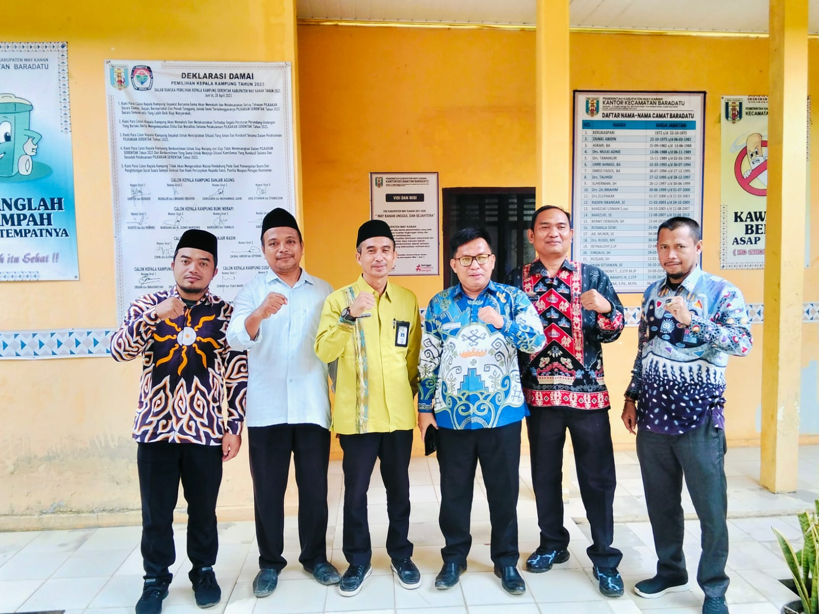 Penyuluh Agama Islam Baradatu Koordinasi dengan Camat Persiapkan “Merah Putih Berdoa” HUT RI ke-80