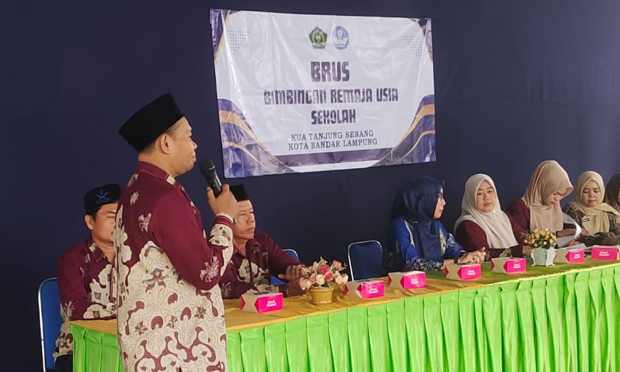 KUA Tanjung Senang Gelar Bimbingan Remaja Usia Sekolah di SMA 15 Bandar Lampung