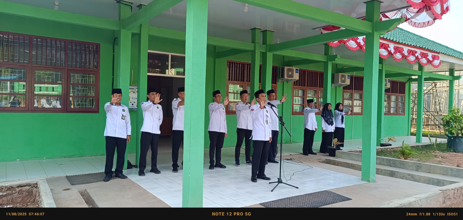 Apel Kemenag Way Kanan: Kepala KUA Negeri Agung Ajak ASN Syukuri Kemerdekaan Lewat Kerja Nyata.