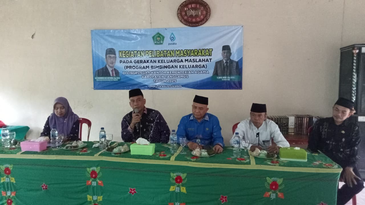 Kasi Bimas Islam Kemenag Tanggamus Buka Kegiatan Gerakan Keluarga Maslahat di Limau