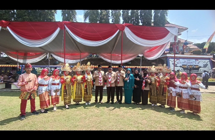 The Art Sata Budaya MAN 1 Tanggamus Tampil Pada Apel Besar Hari Pramuka Tingkat Cabang Tanggamus