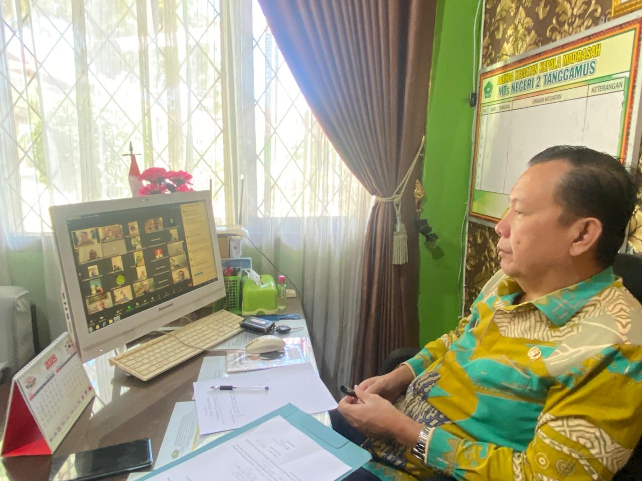 MTsN 2 Tanggamus Ikuti Rapat Koordinasi Persiapan Pelaksanaan Olimpiade Madrasah Indonesia Tingkat Kabupaten/Kota Tahun 2025