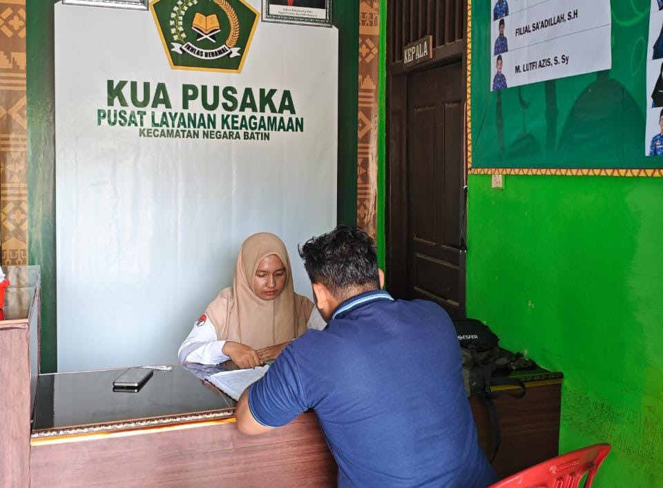 KUA Negara Batin Layani Masyarakat Setulus Hati