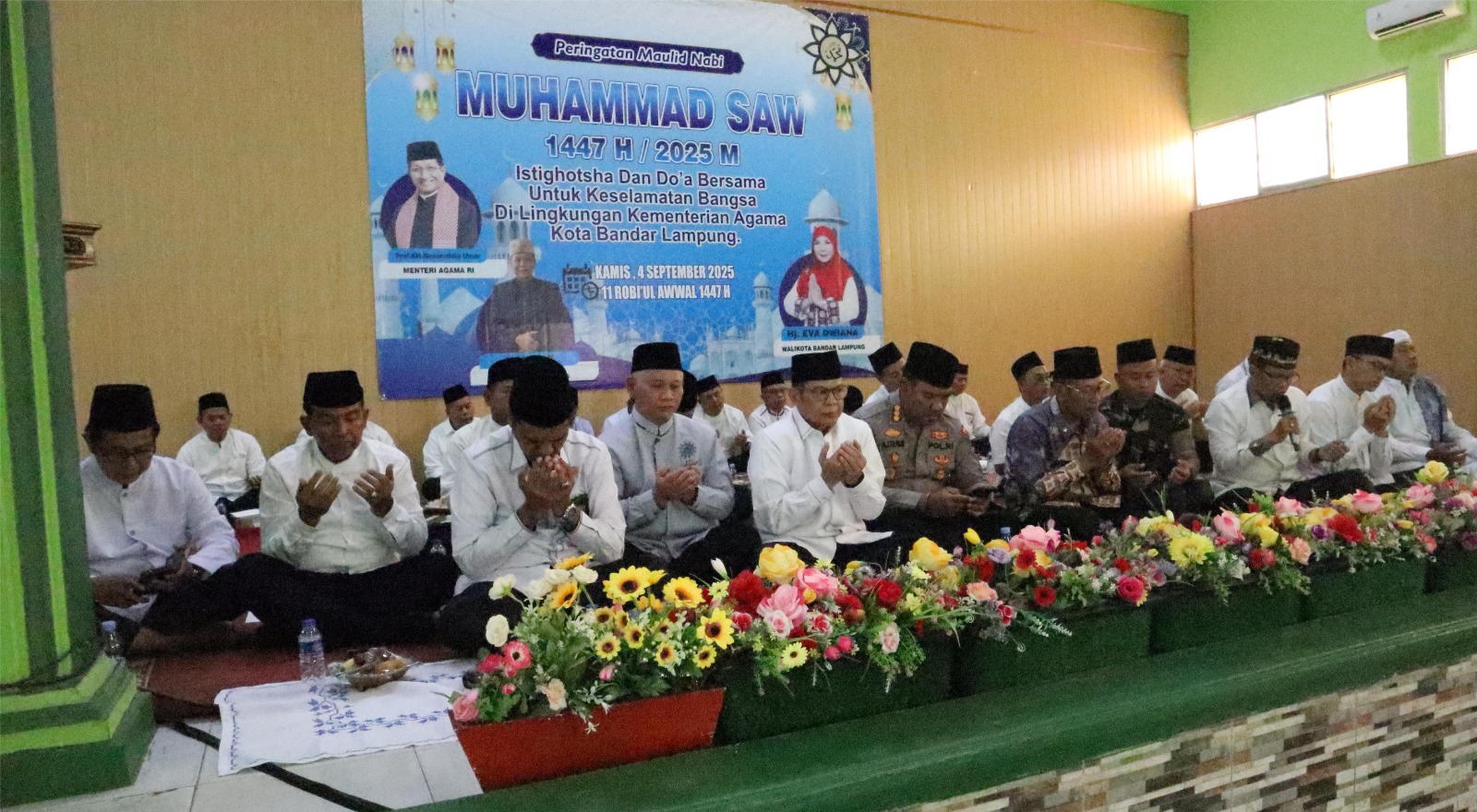 Kemenag Kota Bandar Lampung Peringati Maulid Nabi Muhammad SAW 1447 H dan Gelar Doa Bersama untuk Keselamatan Bangsa