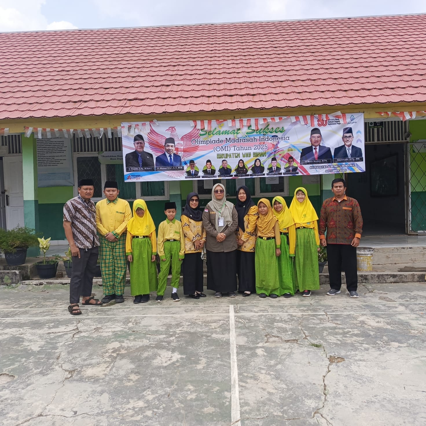 MIN 1 Way Kanan Kirim 6 Siswa Ikuti OMI 2025 di MAN 1 Way Kanan