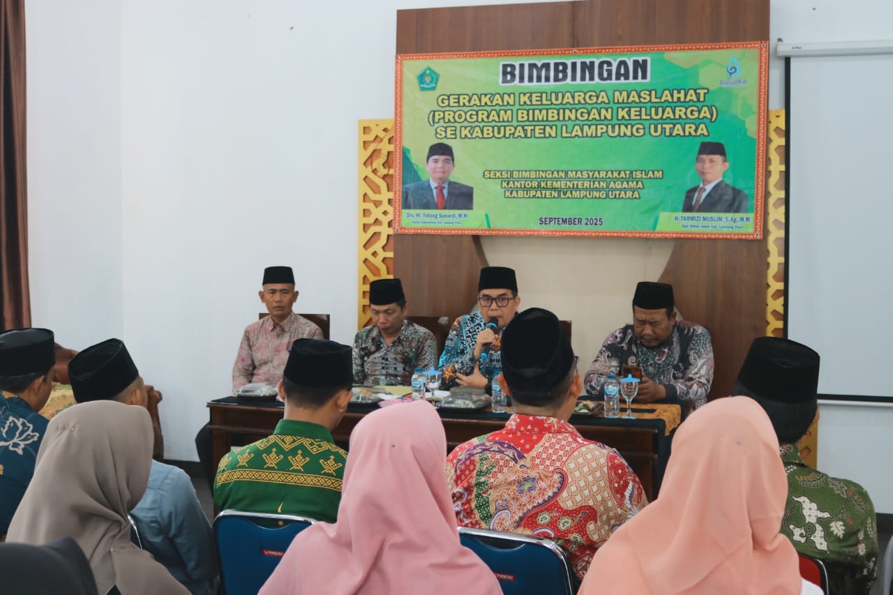 Perkuat Ketahanan Rumah Tangga, Kemenag Lampura Gelar Bimbingan Keluarga Maslahat