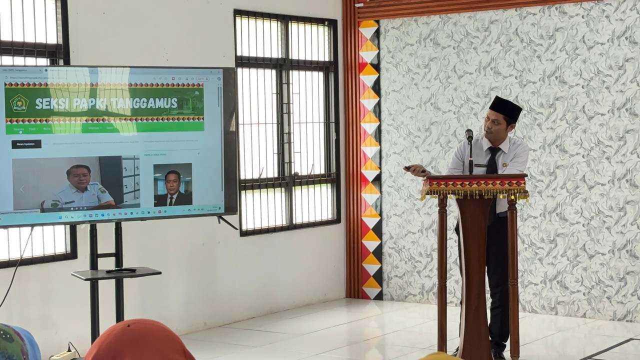 Launching Website Seksi PAPKI Kemenag Tanggamus, Kepala Kantor Tekankan Pentingnya Digitalisasi Informasi
