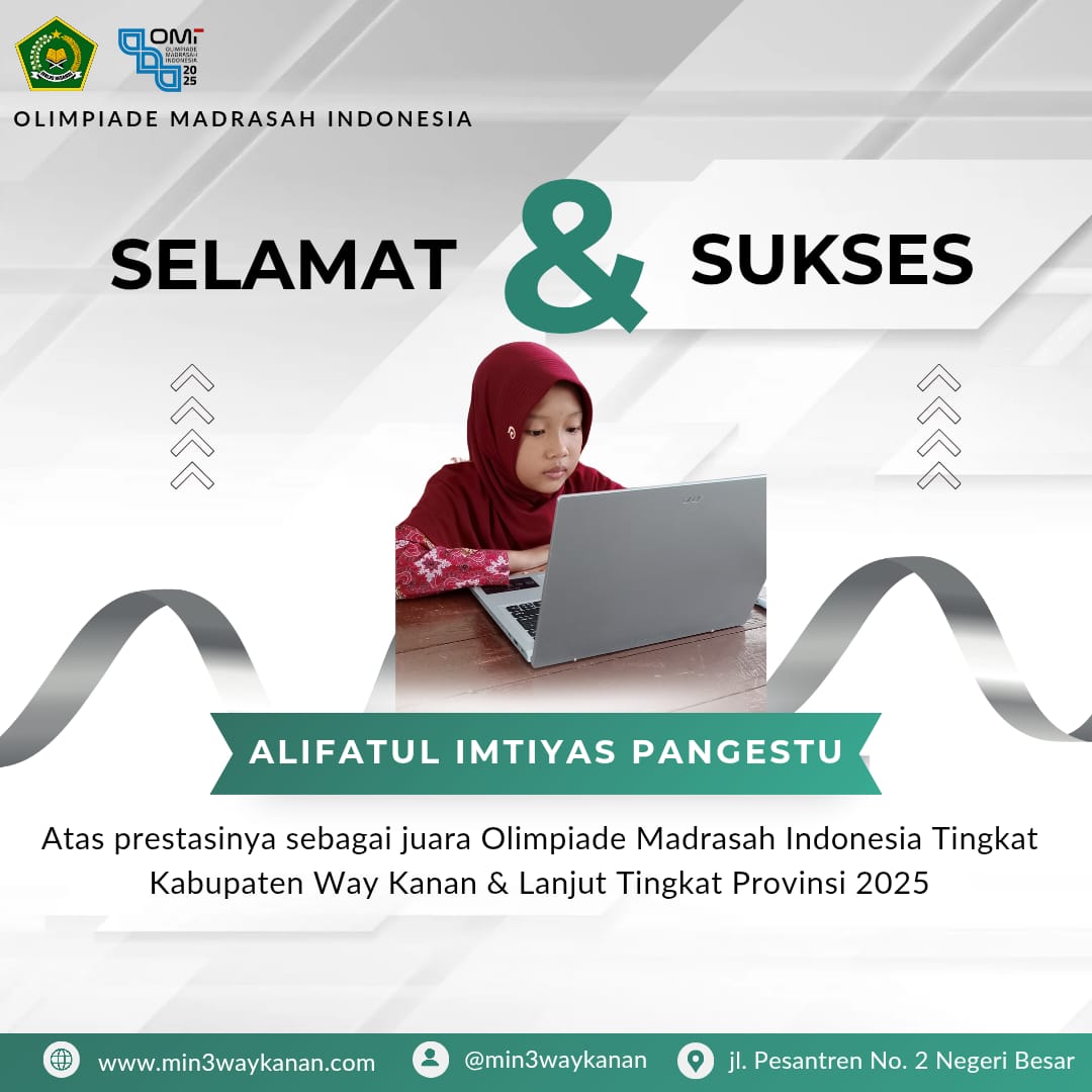 Alifatul Imtiyaz Pangestu Raih Juara 2 OMI Matematika Tingkat Kabupaten
