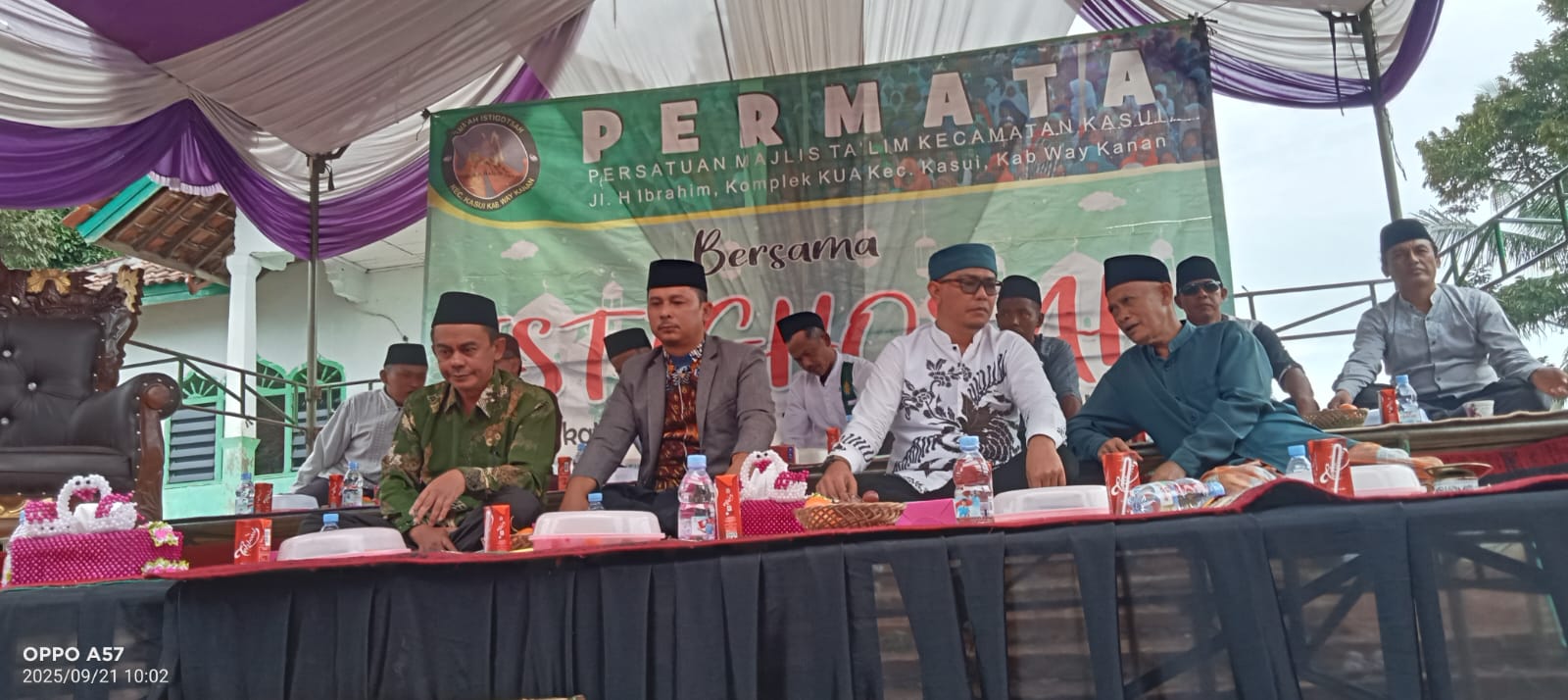 KUA Kasui Hadiri Istighosah Bulanan Permata Kasui dalam Rangka Peringatan Maulid Nabi Muhammad SAW di Kampung Tanjung Harapan