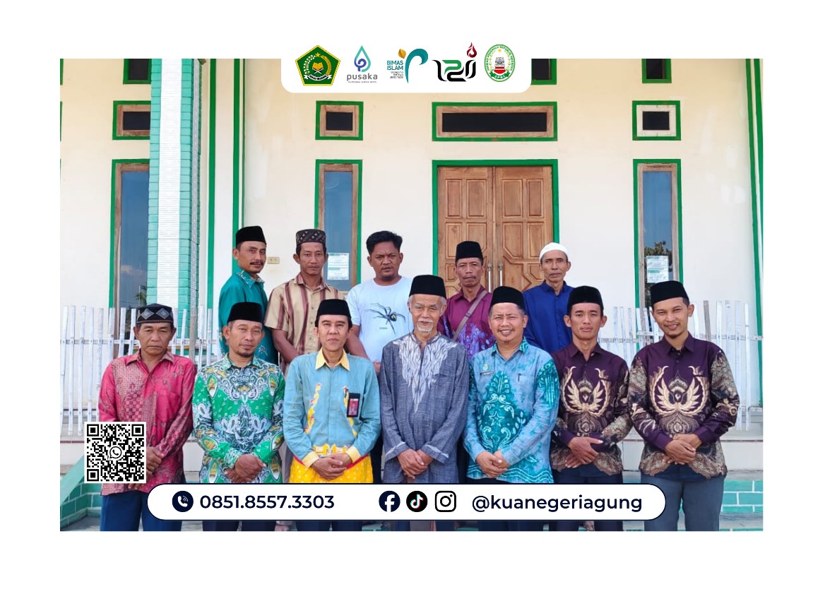 Verifikasi Masjid di Kecamatan Negeri Agung Bersama Pengelola SIMAS Kabupaten Way Kanan