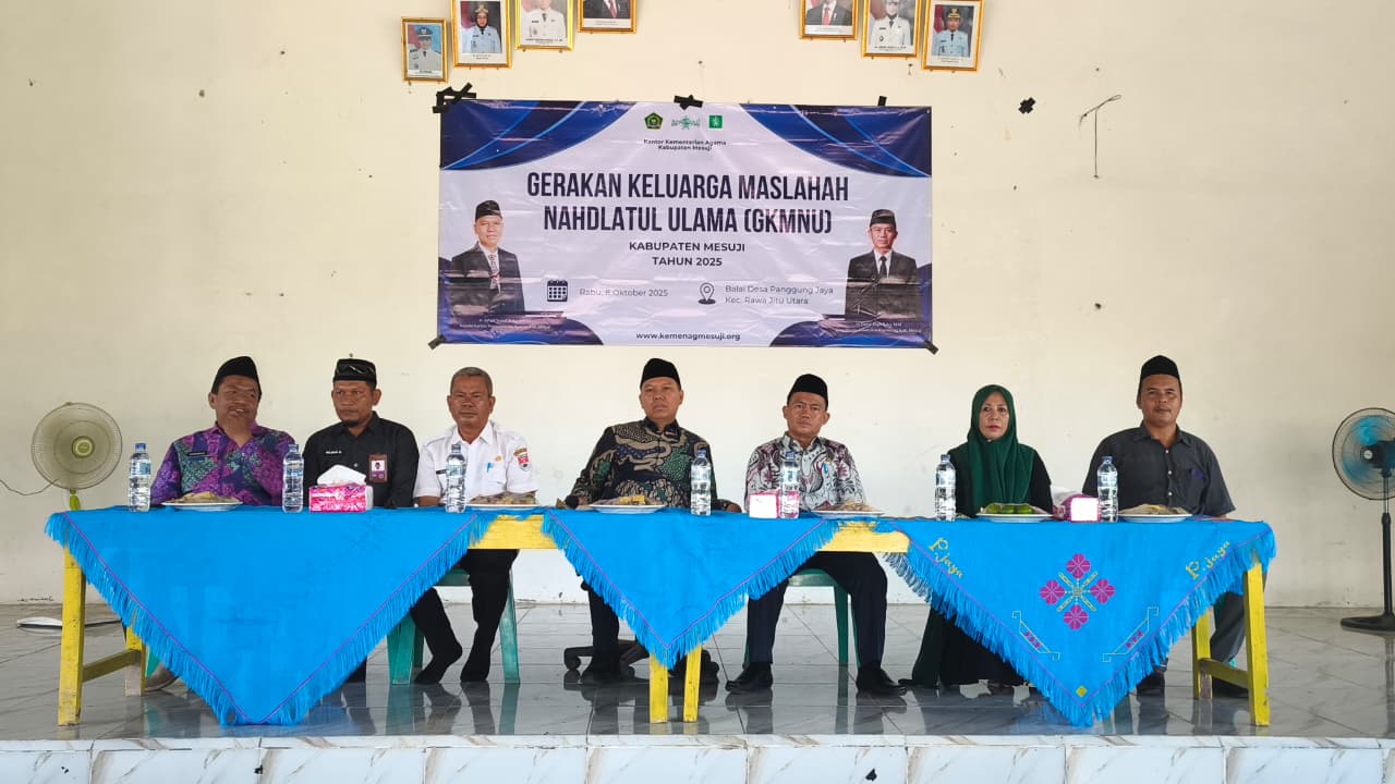 Kepala Kemenag Mesuji Hadiri Gerakan Keluarga Maslahah Nahdlatul Ulama