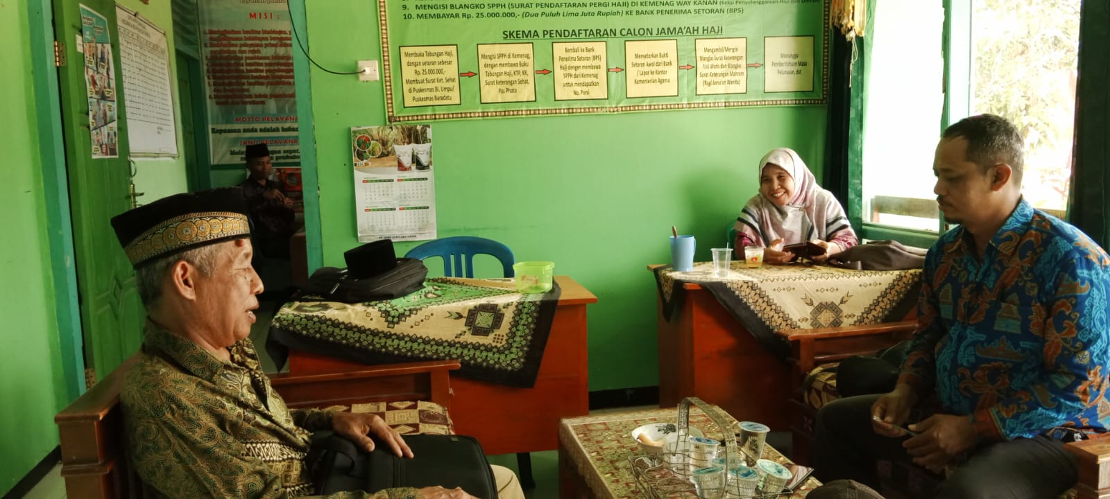 KUA Buay Bahuga Berikan Layanan Konsultasi Zakat dan Pembentukan UPZ