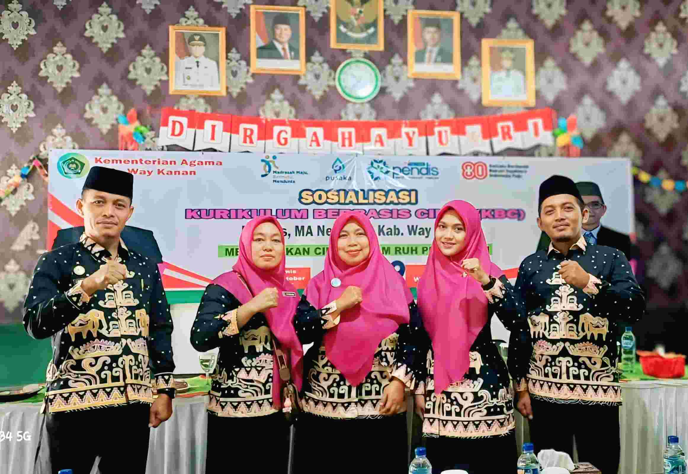 Wujudkan Pendidikan yang Humanis: MIN 3 Way Kanan Ikuti Sosialisasi Kurikulum Berbasis Cinta