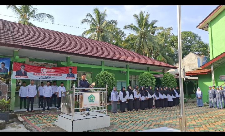 Tingkatkan Partisipasi Pemilih, KPU Jadi Pembina Upacara di MAN 1 Tanggamus