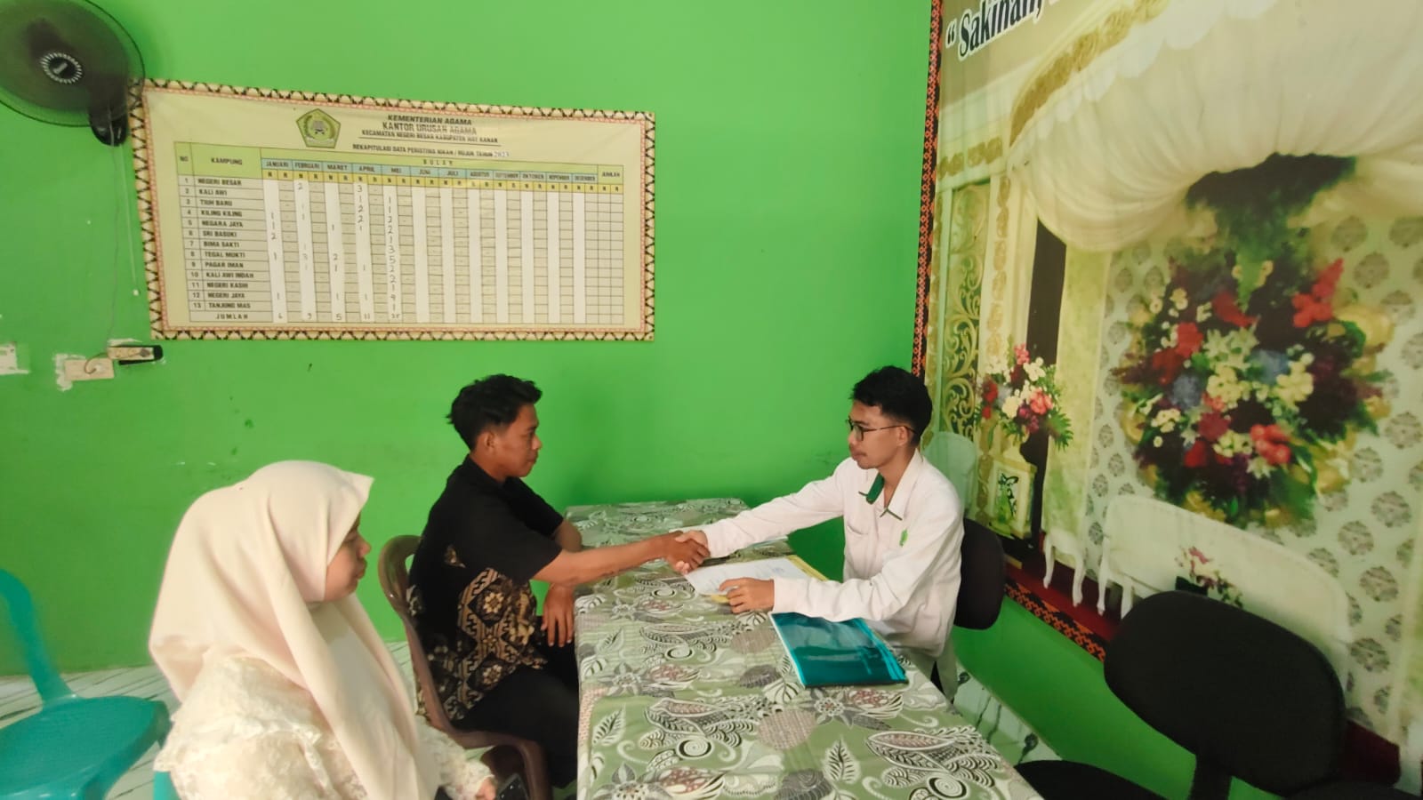 Tingkatkan Pemahaman Calon Pengantin, Penghulu KUA Negeri Besar Lakukan Simulasi Akad Nikah