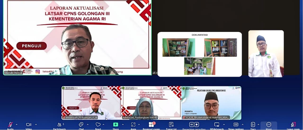 Teguhkan Integritas dan Pengabdian, Plt. Kepala KUA Negeri Besar Bimbing CPNS Penghulu pada Seminar Aktualisasi