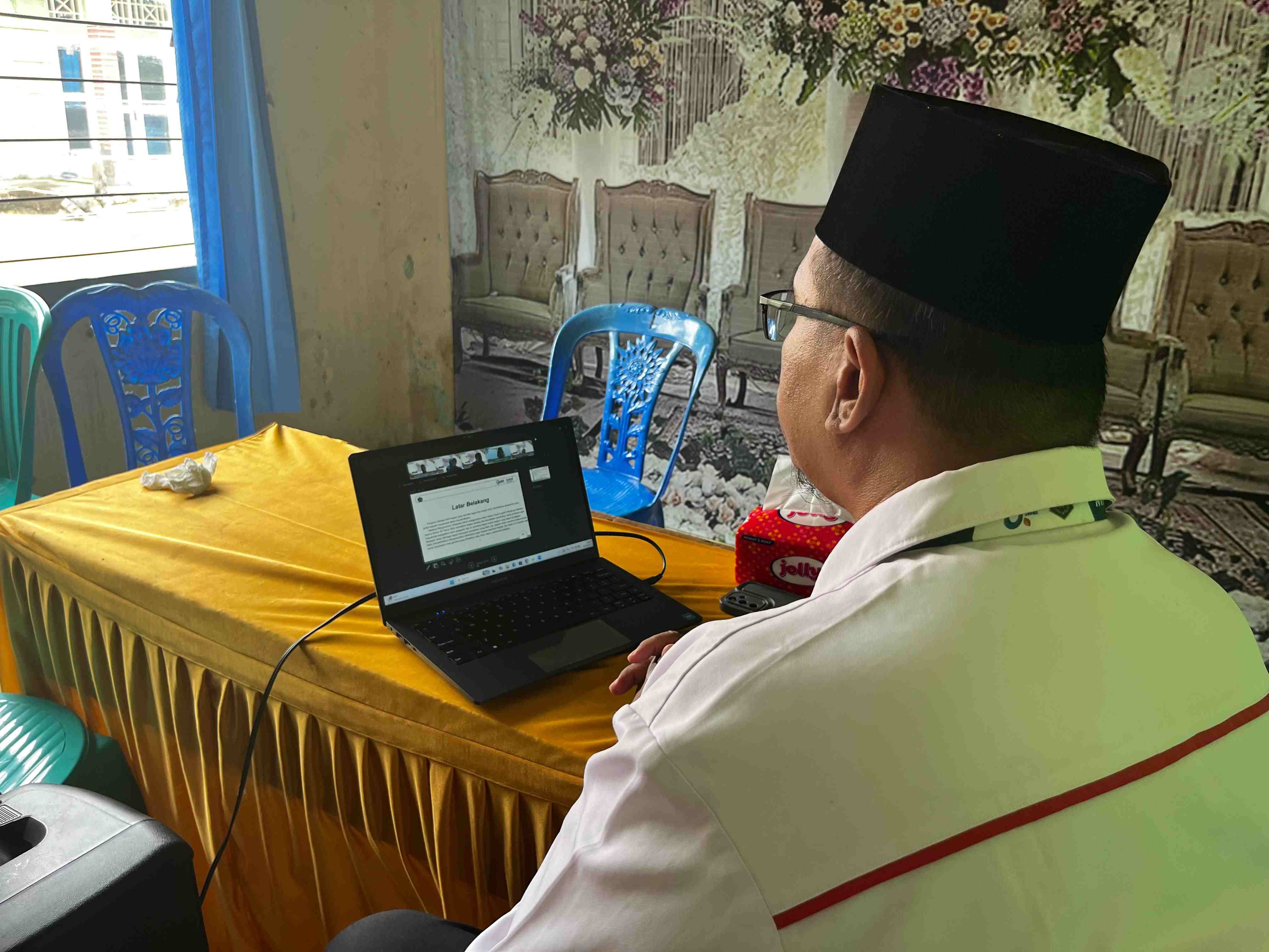 Kepala KUA Kecamatan Banjit Lakukan Pendampingan dan Monitoring Seminar Aktualisasi Latsar CPNS Kemenag Lampung 2025