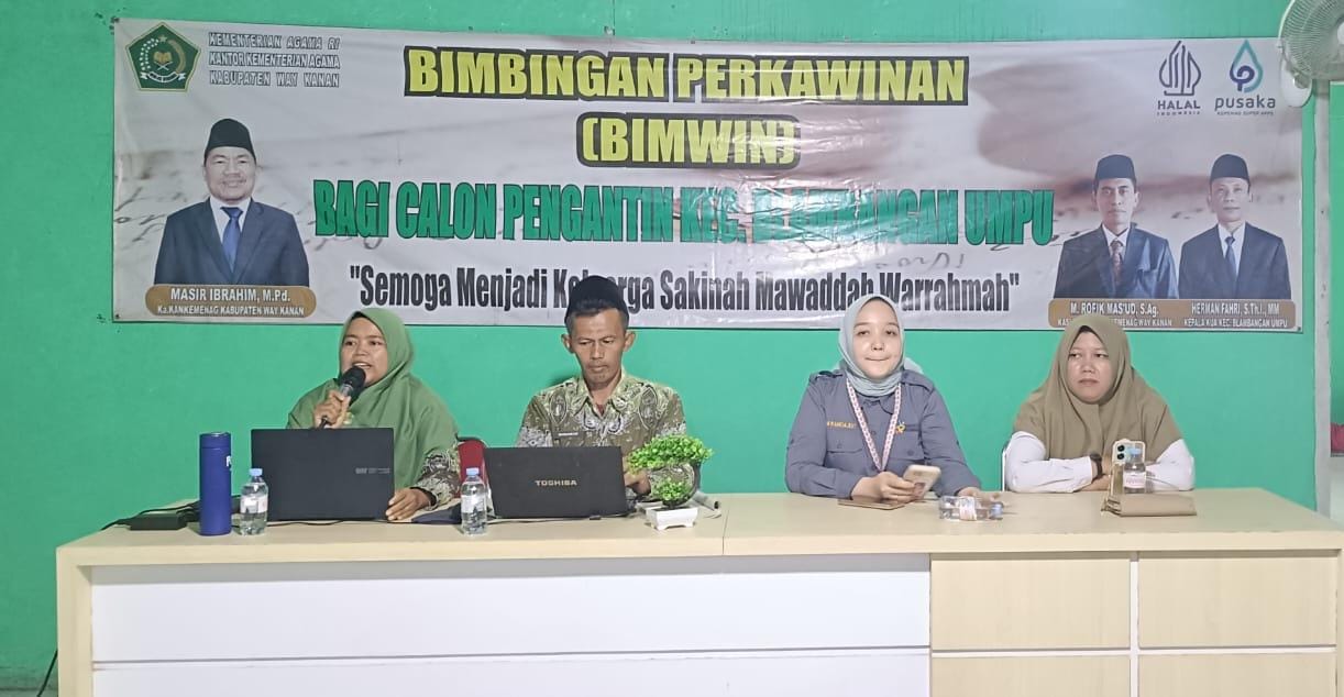 KUA Blambangan Umpu Gelar Bimbingan Perkawinan: Perkuat Pondasi Keluarga Sakinah dan Edukasi Pencegahan Stunting
