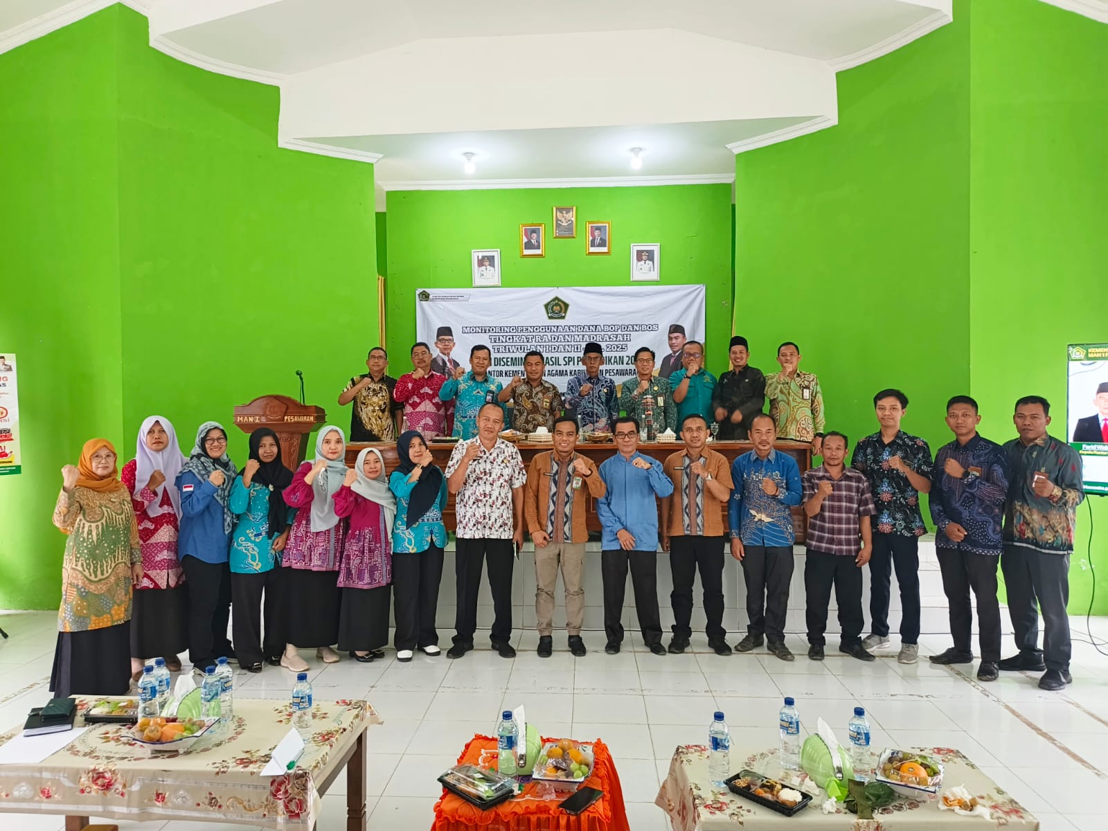 Kepala Kemenag Pesawaran Buka Kegiatan Monitoring Dana BOP-BOS dan Diseminasi SPI Pendidikan